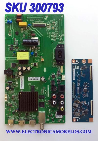 KIT DE TARJETAS PARA SMART TV VIZIO / MAIN FUENTE 60103-00625 / TPD.MT5581T.PB759 / N20072851-0A03294 / 4300054011 / T-CON 55.32T42.C38 / 32T42-C0K CTRL / 5532T42C38 / PANEL BOEI320WU1 / DISPLAY T320HVN05.B / MODELO D32F-G4 LBVAQP